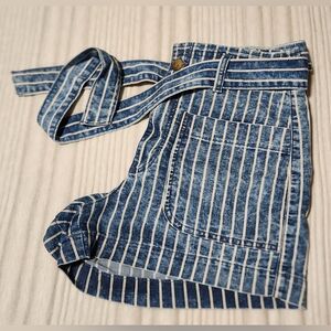 American Eagle Striped Denim Shorts